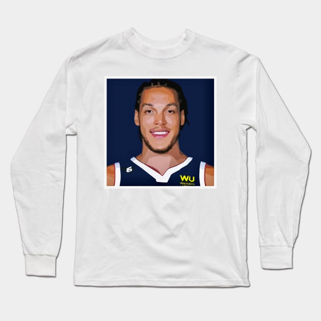 Aaron Gordon Long Sleeve T-Shirt by Playful Creatives